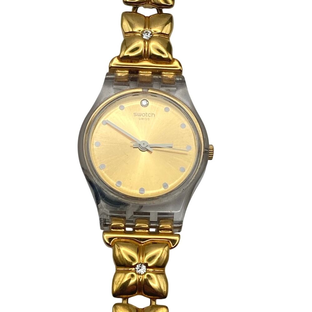 Swatch Golden Keeper Women's Swiss Watch 25mm -New Battery - WR Wrist 5.25